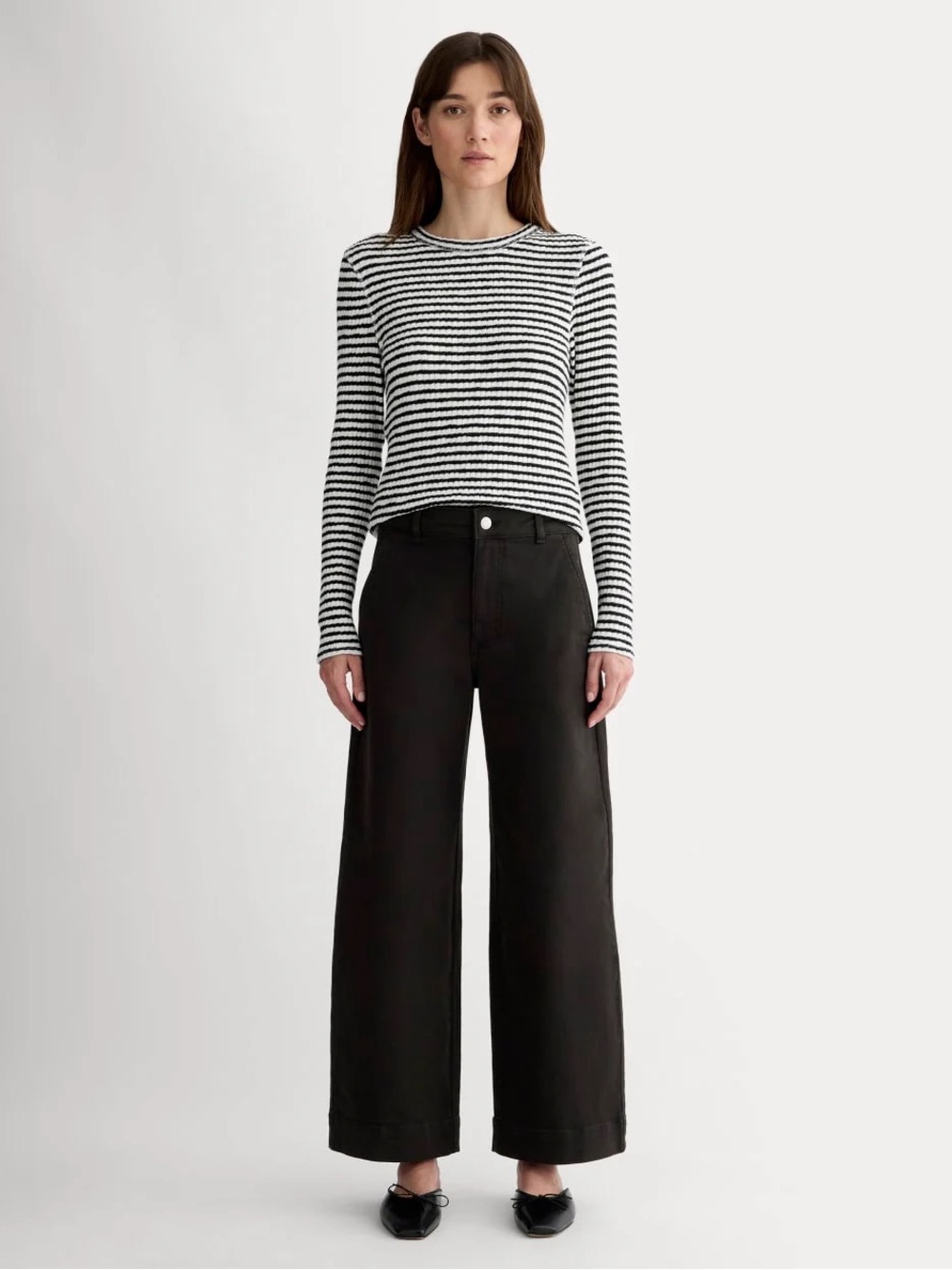 Everlane Black Utility Wide Pants